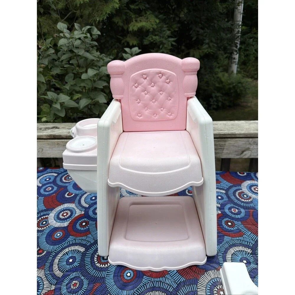Vintage Fisher Price 71777 “Rare” Caring Touch Pink Baby Doll High Chair